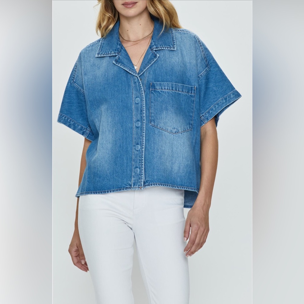 Pistola Della Denim Snap-Up Shirt